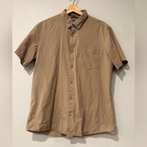 Nordstrom Men's Casual Brown Button Down Shirt